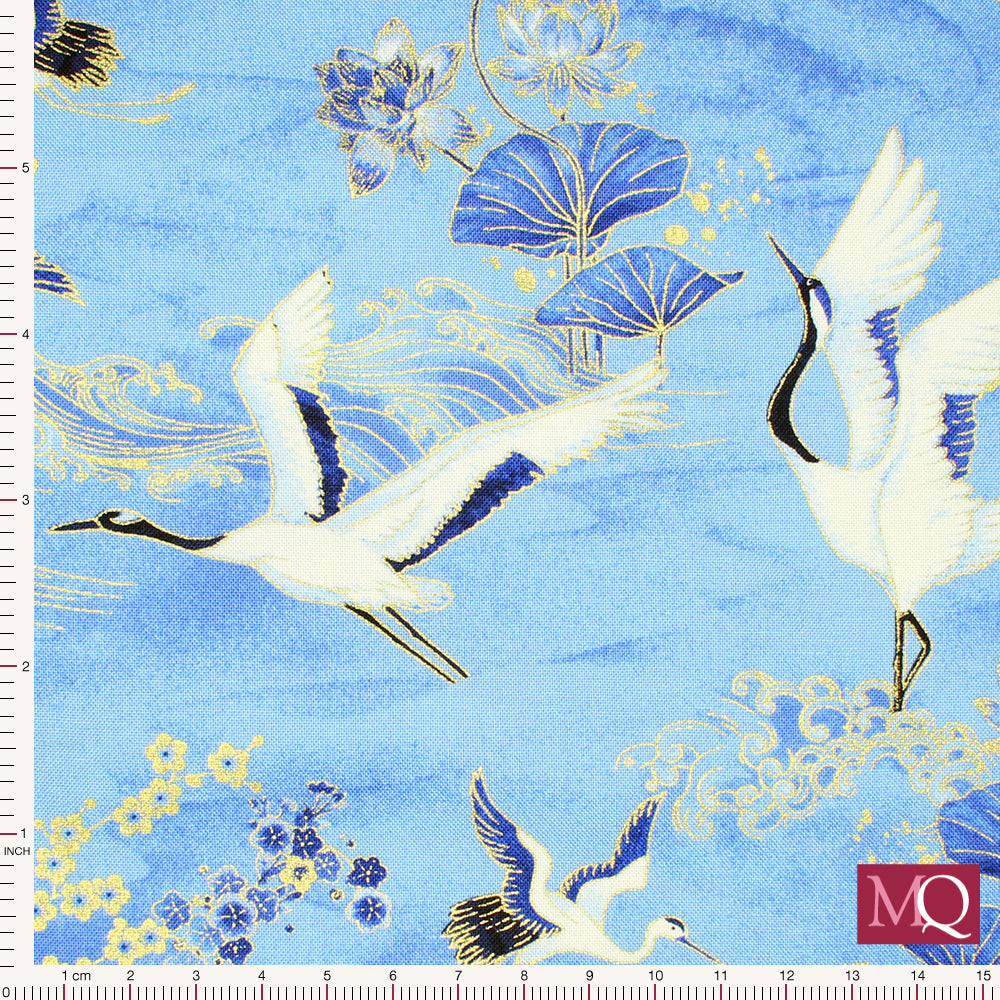 Moonlight by Chong-a-Hwang for Timeless Treasures - Lotus Sea