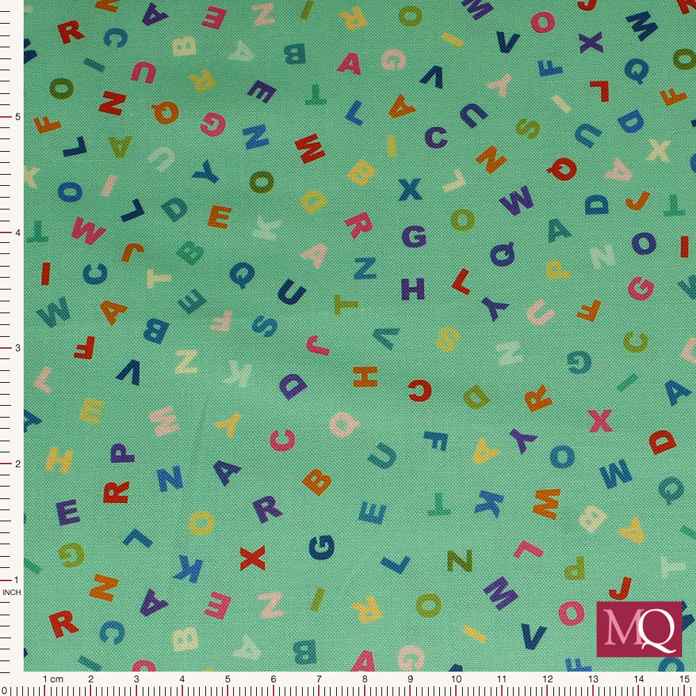Animal Alphabet -Letters on Turquoise by Lewis and Irene