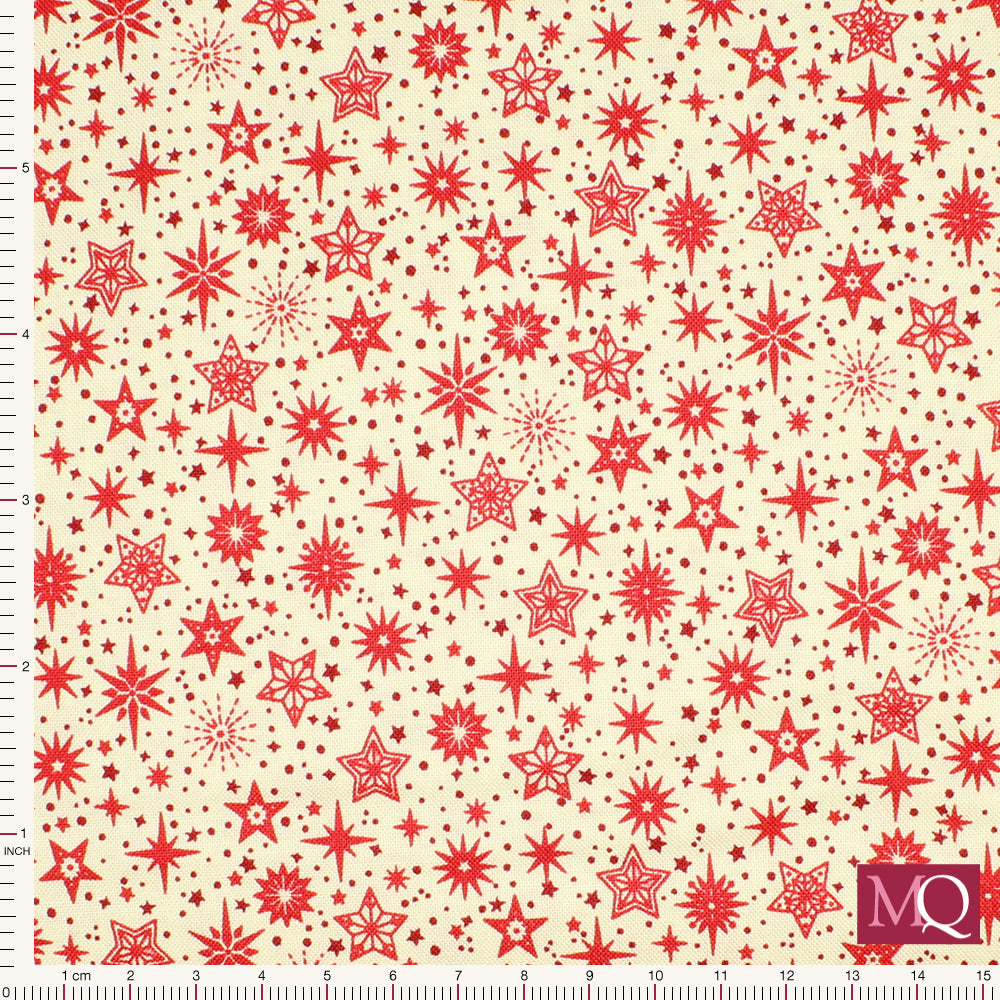 Scandi by Makower -Star Red 115/R