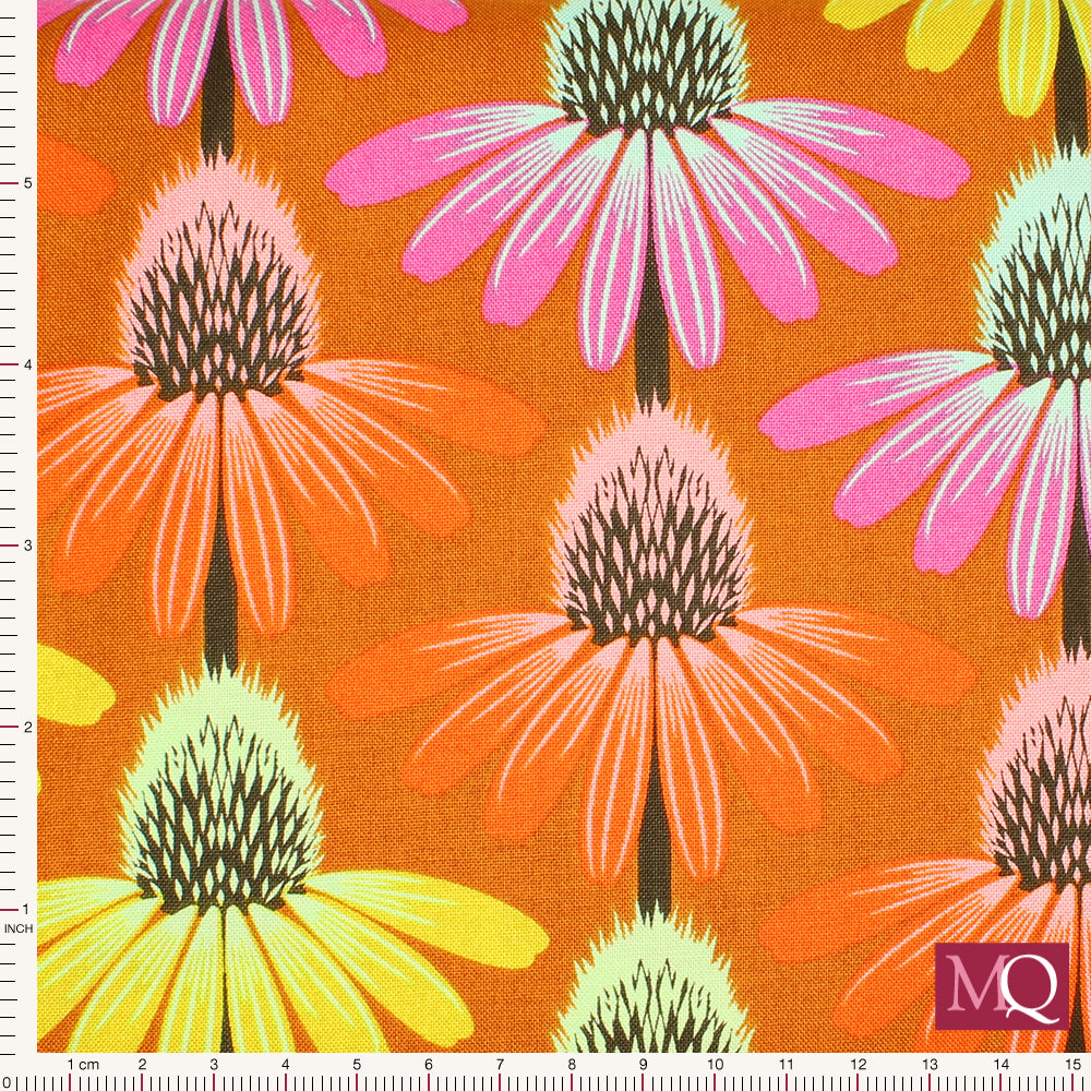 Echinacea Rhythm-Perennial Borders by Anna Maria Textiles Vintage