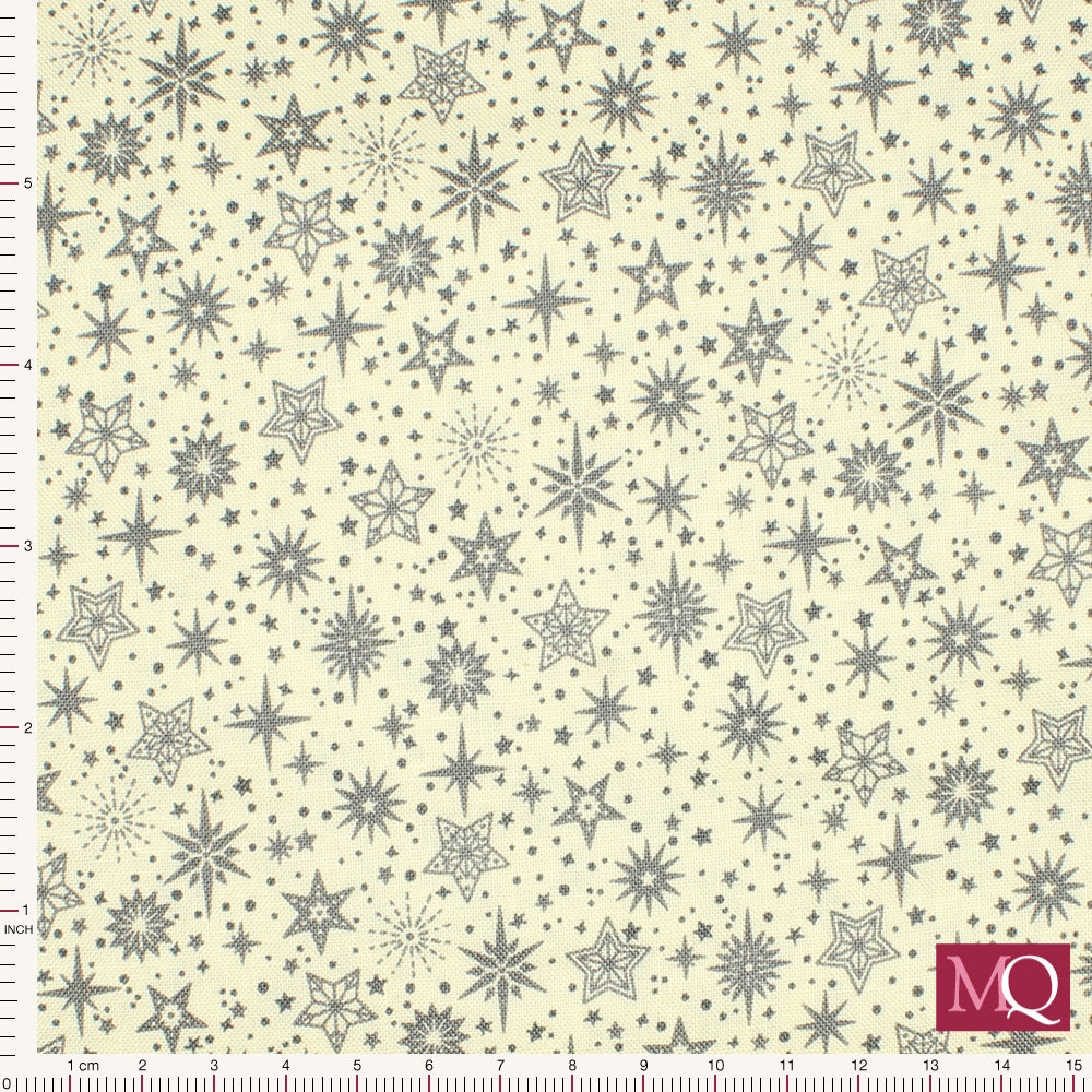 Scandi by Makower -Star Grey 115/S