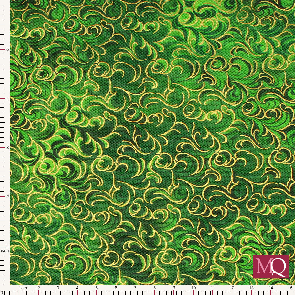 Mixed Metallics by Robert Kaufman - Evergreen