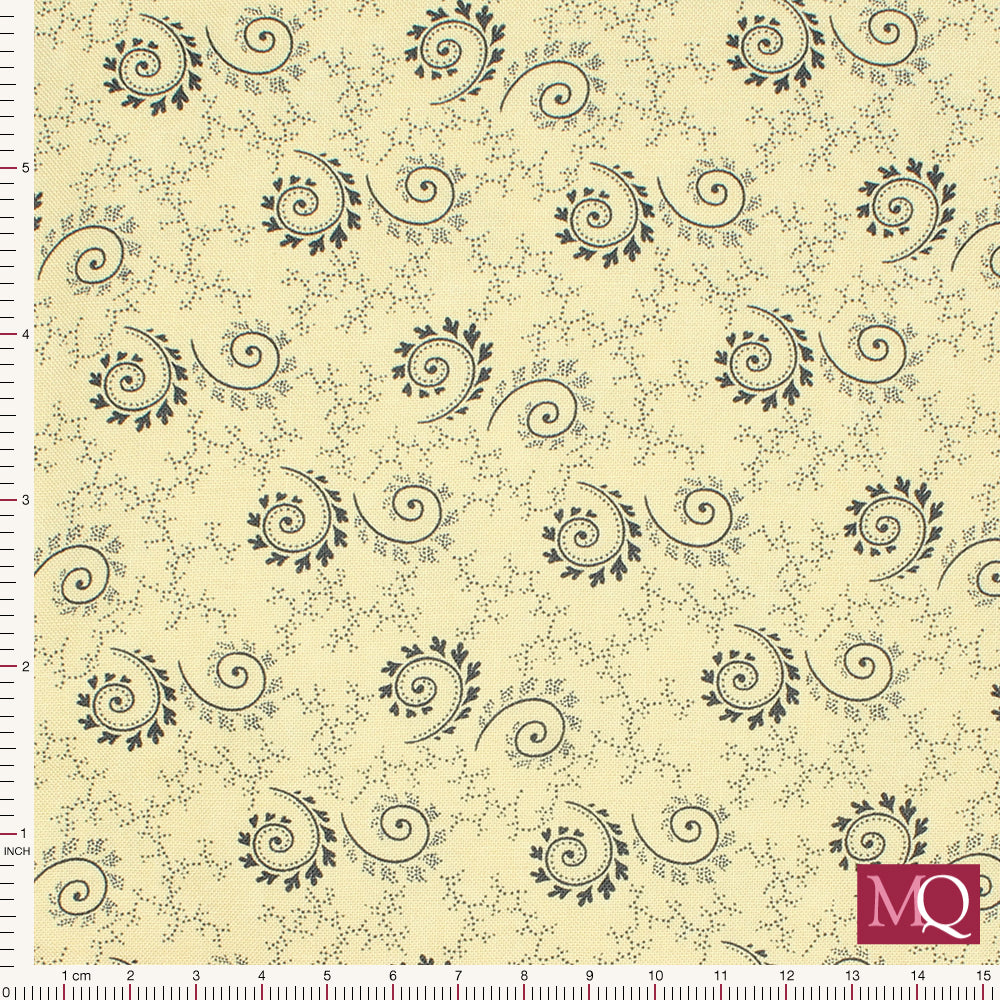 Bluebirds Nest by Kansas Troubles for Moda - Tan Remnant