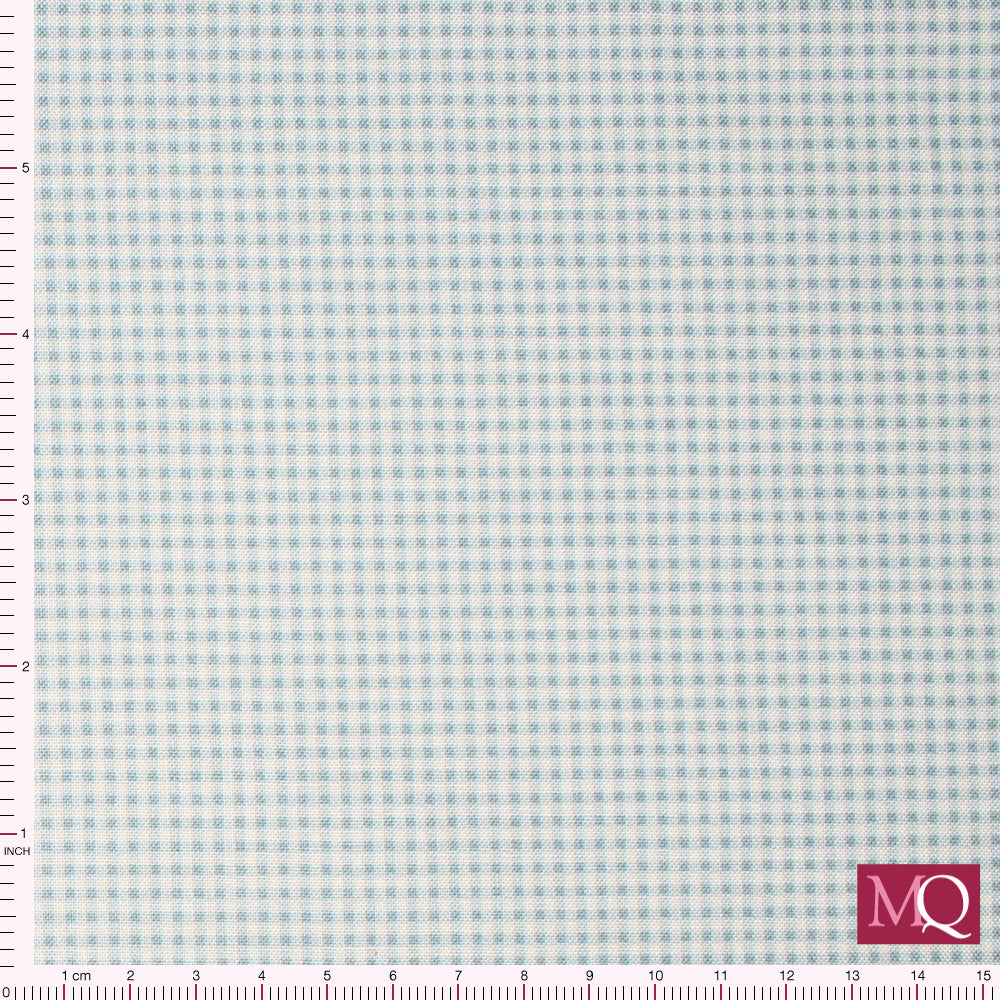 Little Ones by Makower - Gingham Teal