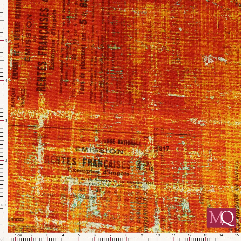 Abandoned by Tim Holtz for Free Spirit - Scraped Layers Sienna