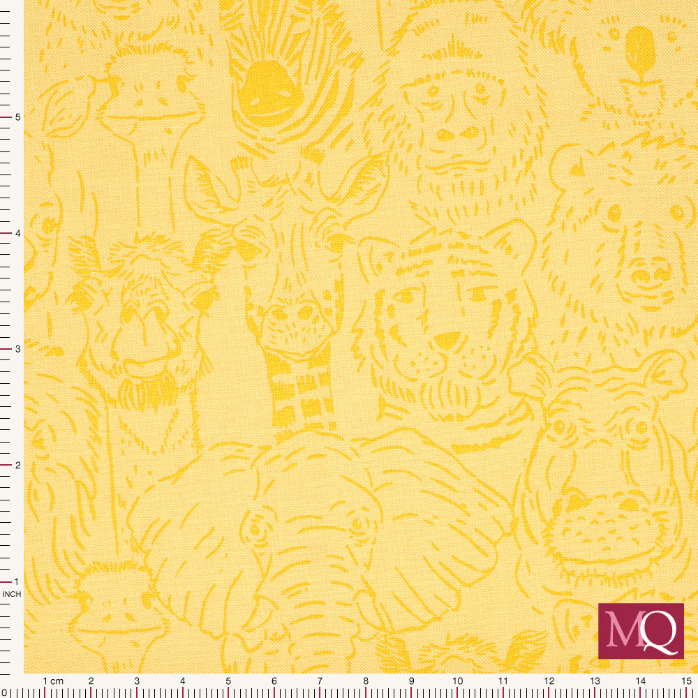 Animal Park Fun by Stacy Iest HSU for Moda -Banana