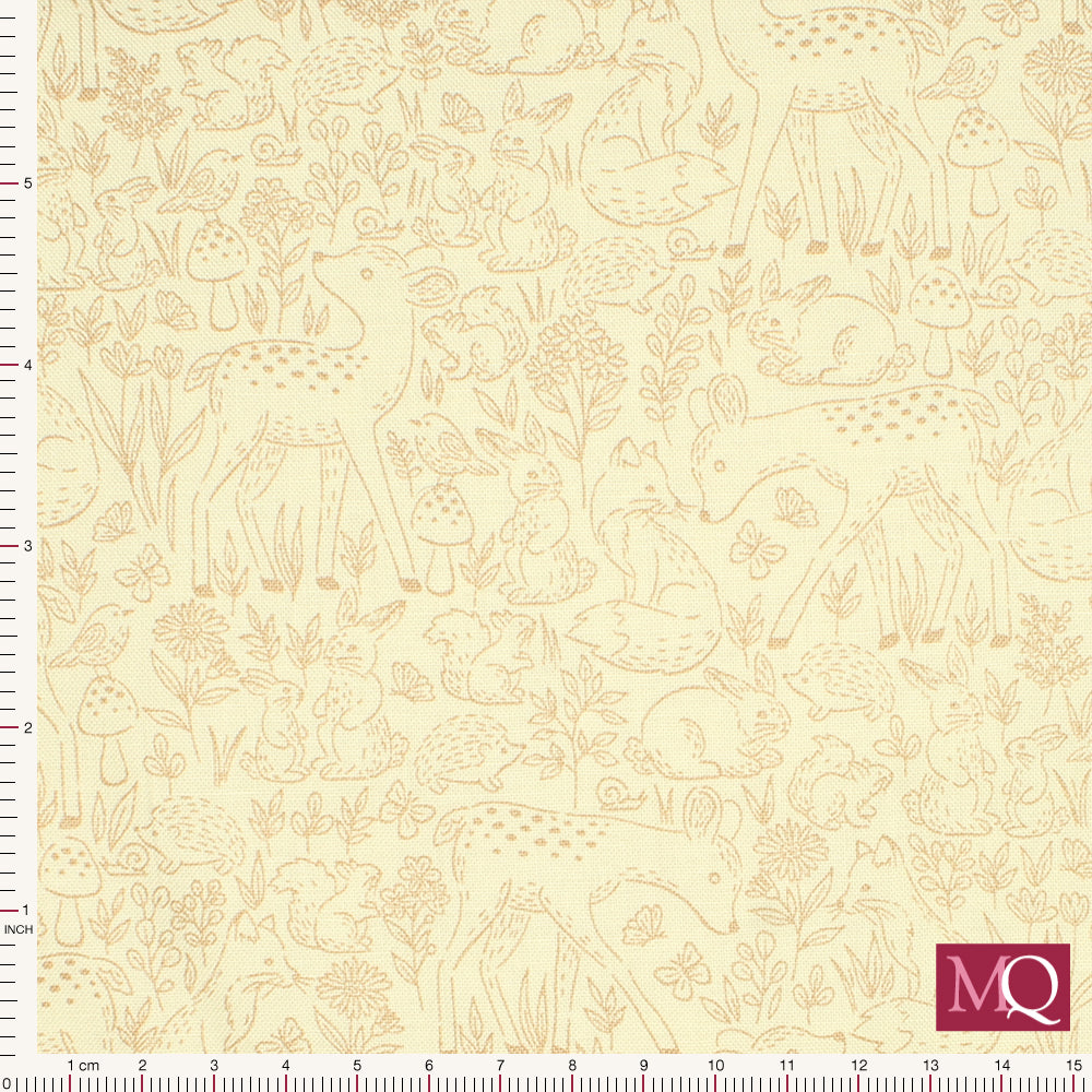 Little Ones by Makower - Etched Brown