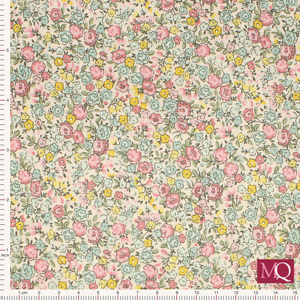 Petite Fleur by Makower - Rose Pink