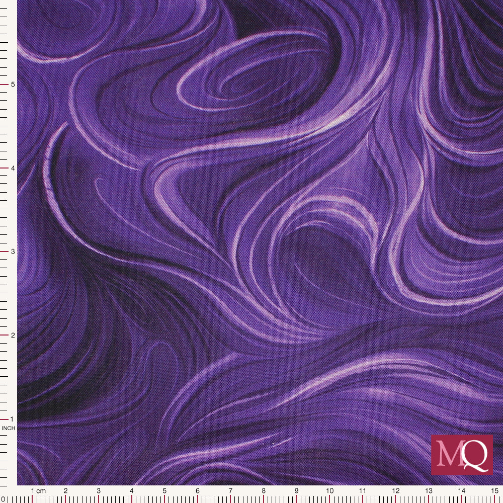 Swirl by Fiona Clarke for Nutex - Purple