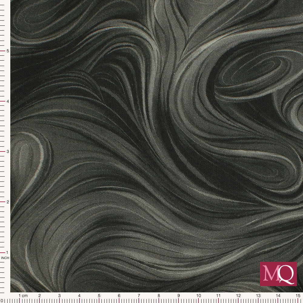 Swirl by Fiona Clarke for Nutex - Black