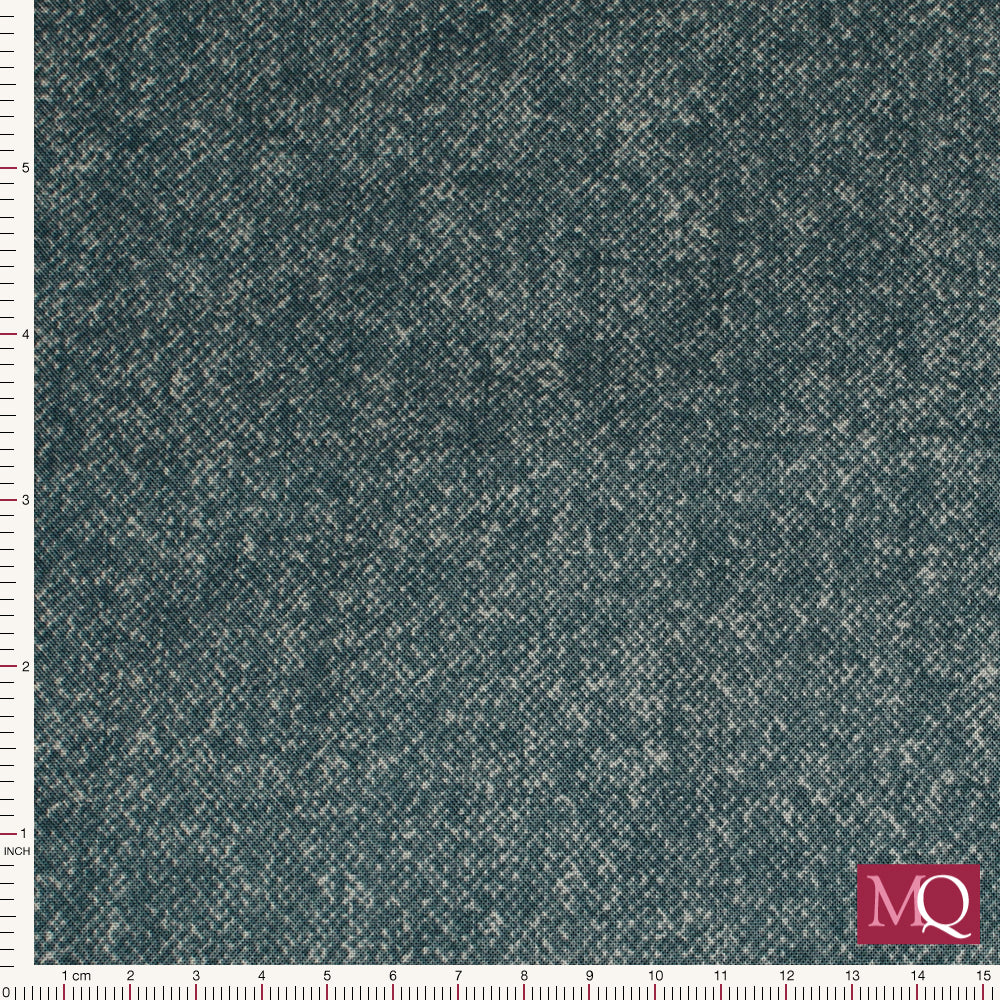 Winter Wool Cotton by Cheryl Haynes for Benartex -Denim