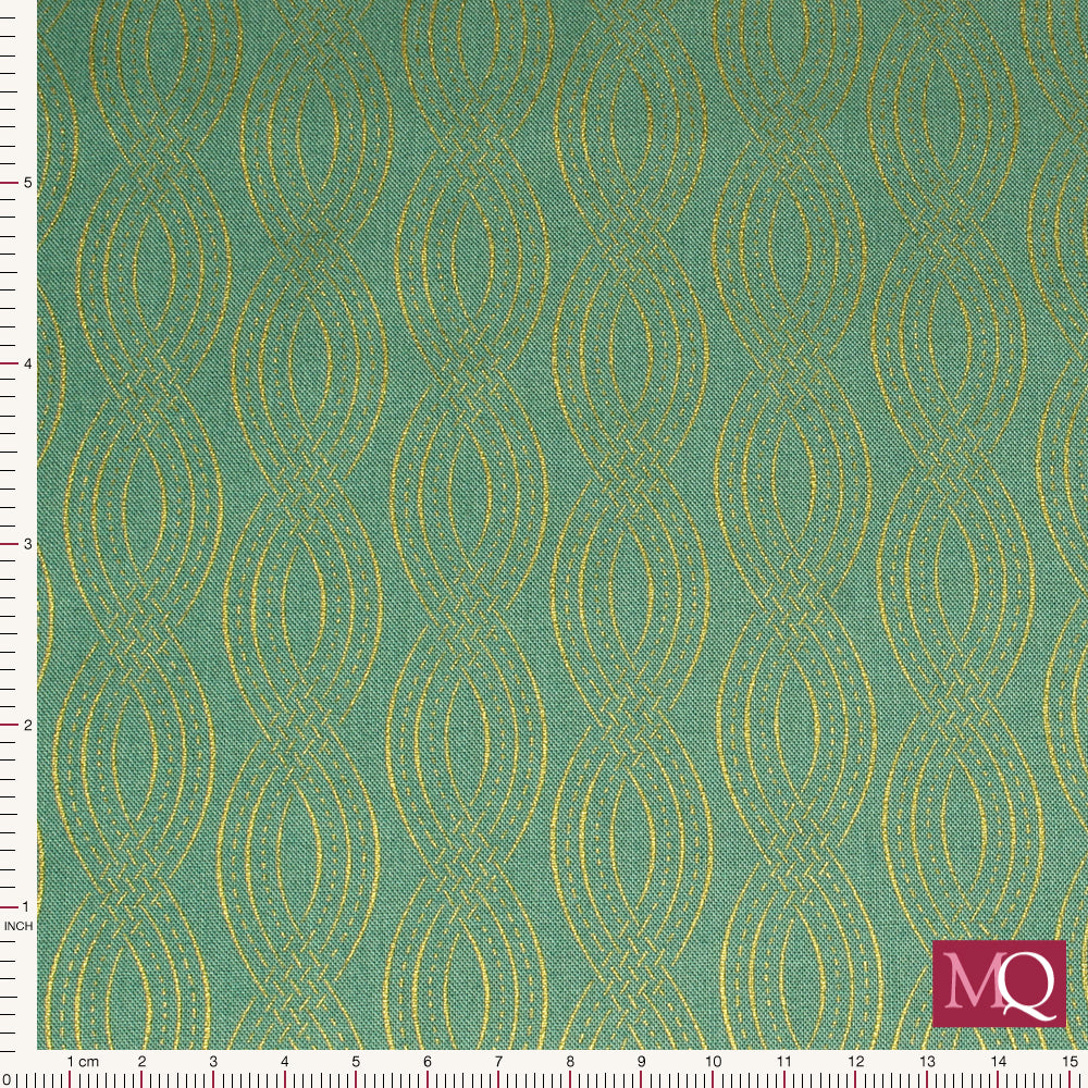 Retro Garden By Benartex – Majestic Trellis Medium Teal