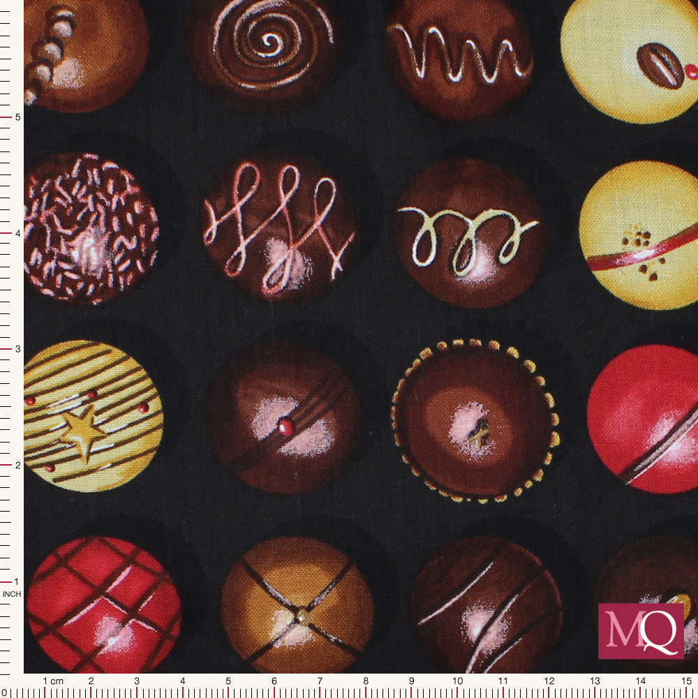 Food by Timeless Treasures - Chocolate-C7167 Remnant