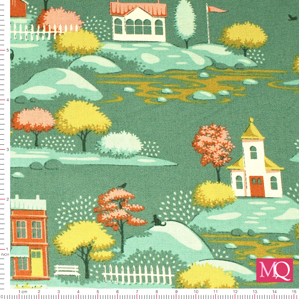 Village Life by Tilda - Village - Teal