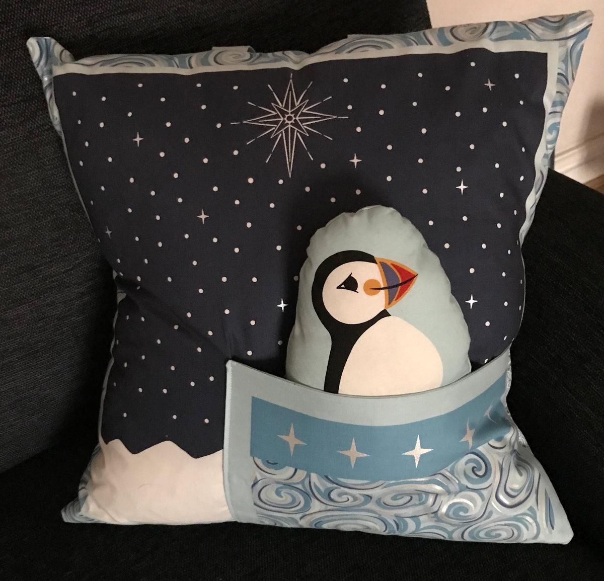 Cushion panel - Where the Sky Dances - L68
