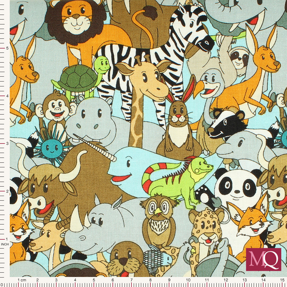 A to Zoo by Blank Quilting - All over animals