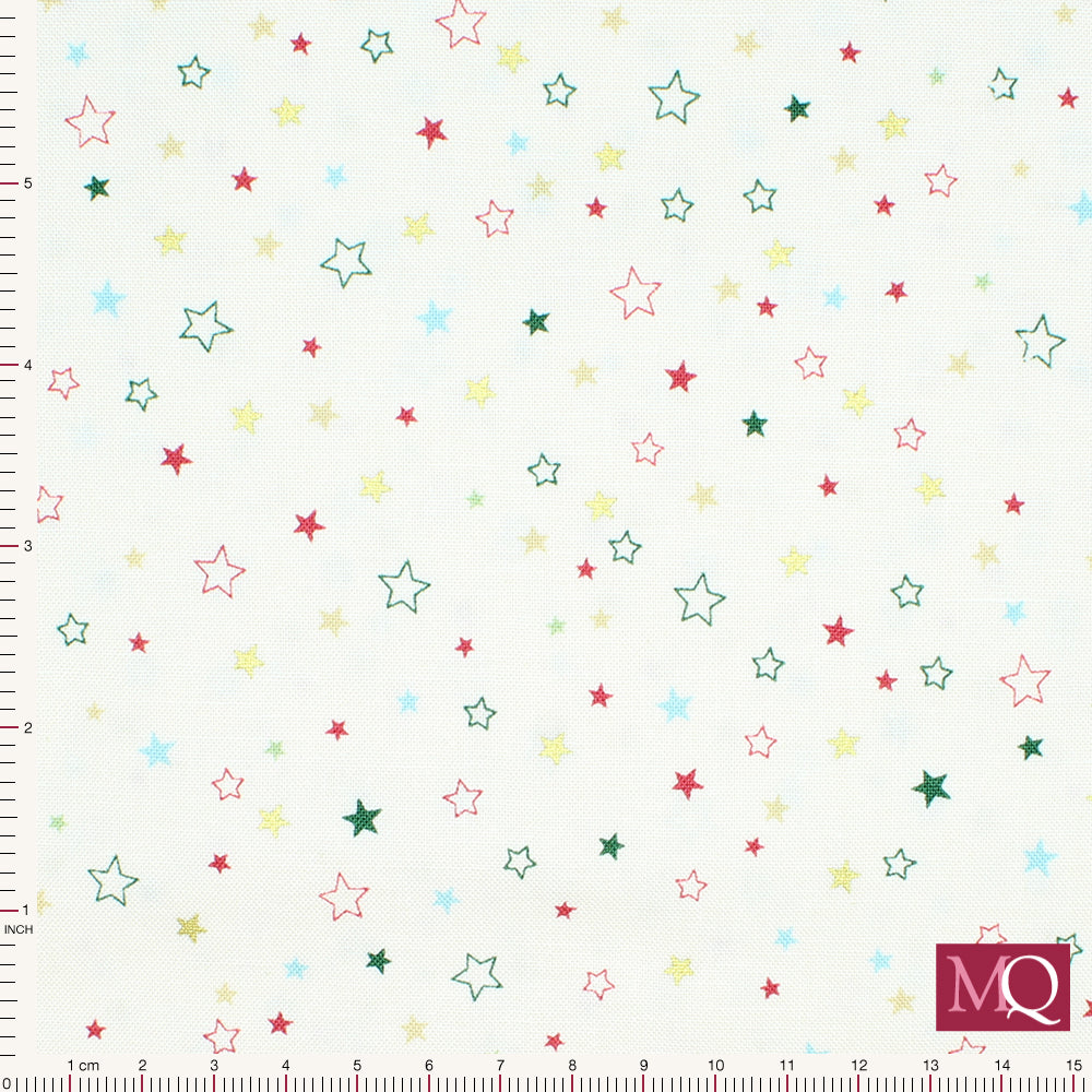 Cosy Stars by Makower - Cream 2573/Q