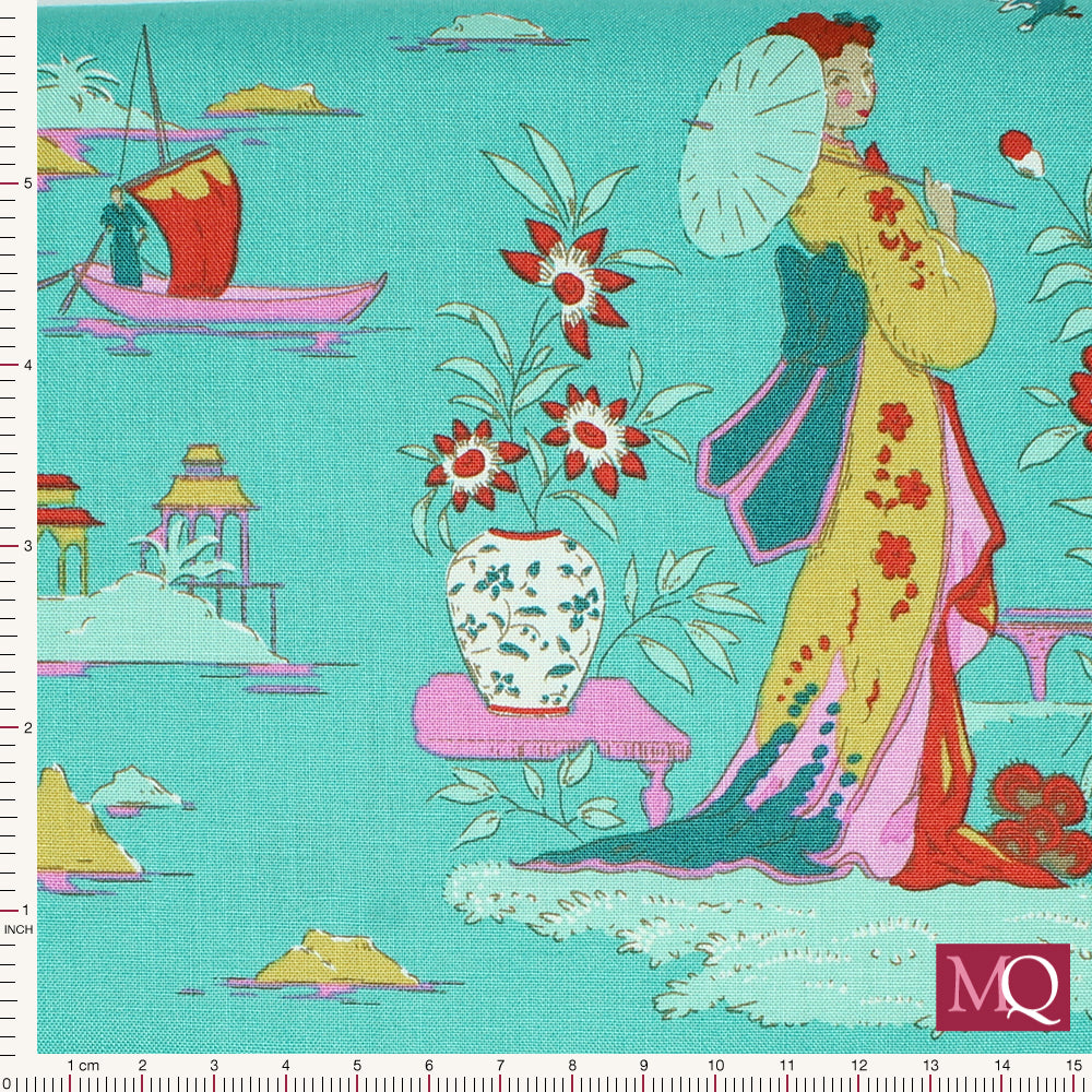 Bloomsville by Tilda - Garden Vista Turquoise