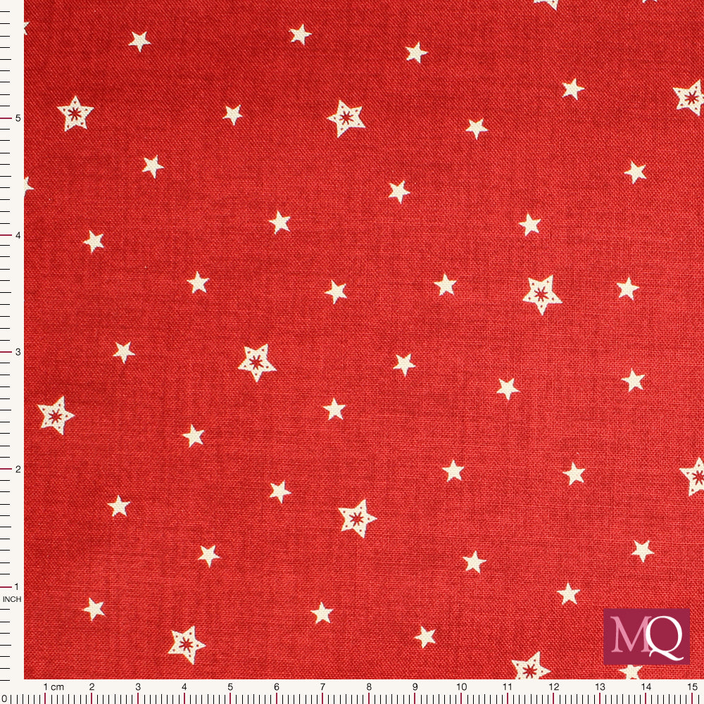 Christmas Scandi 2023 by Makower - Stars Red