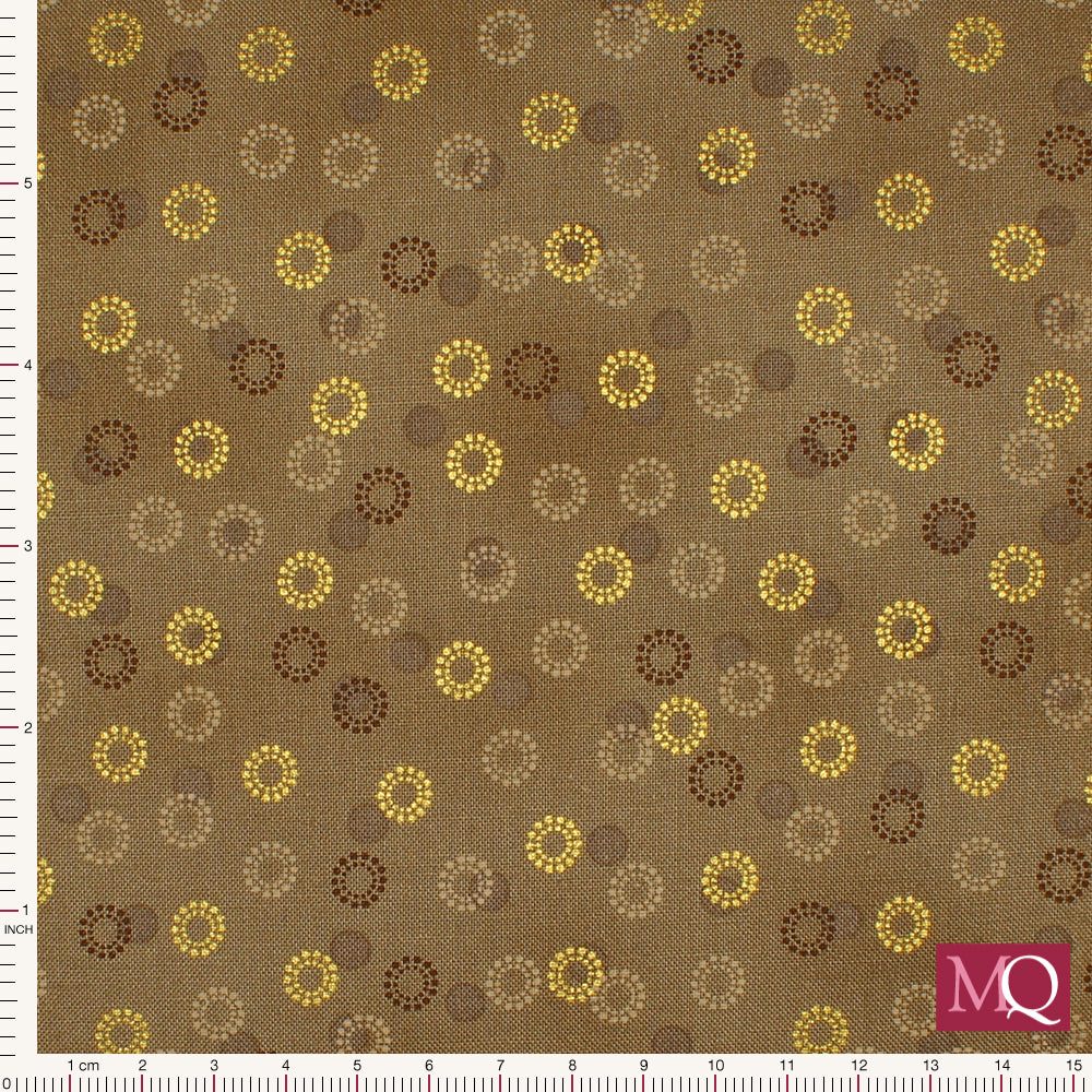 Frosty Snowflake by Stof - Gold on Beige
