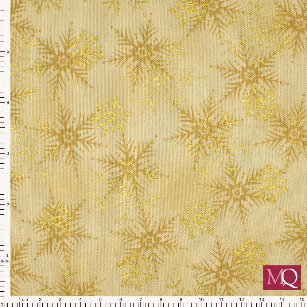 Frosty Snowflake by Stof - Gold on Cream
