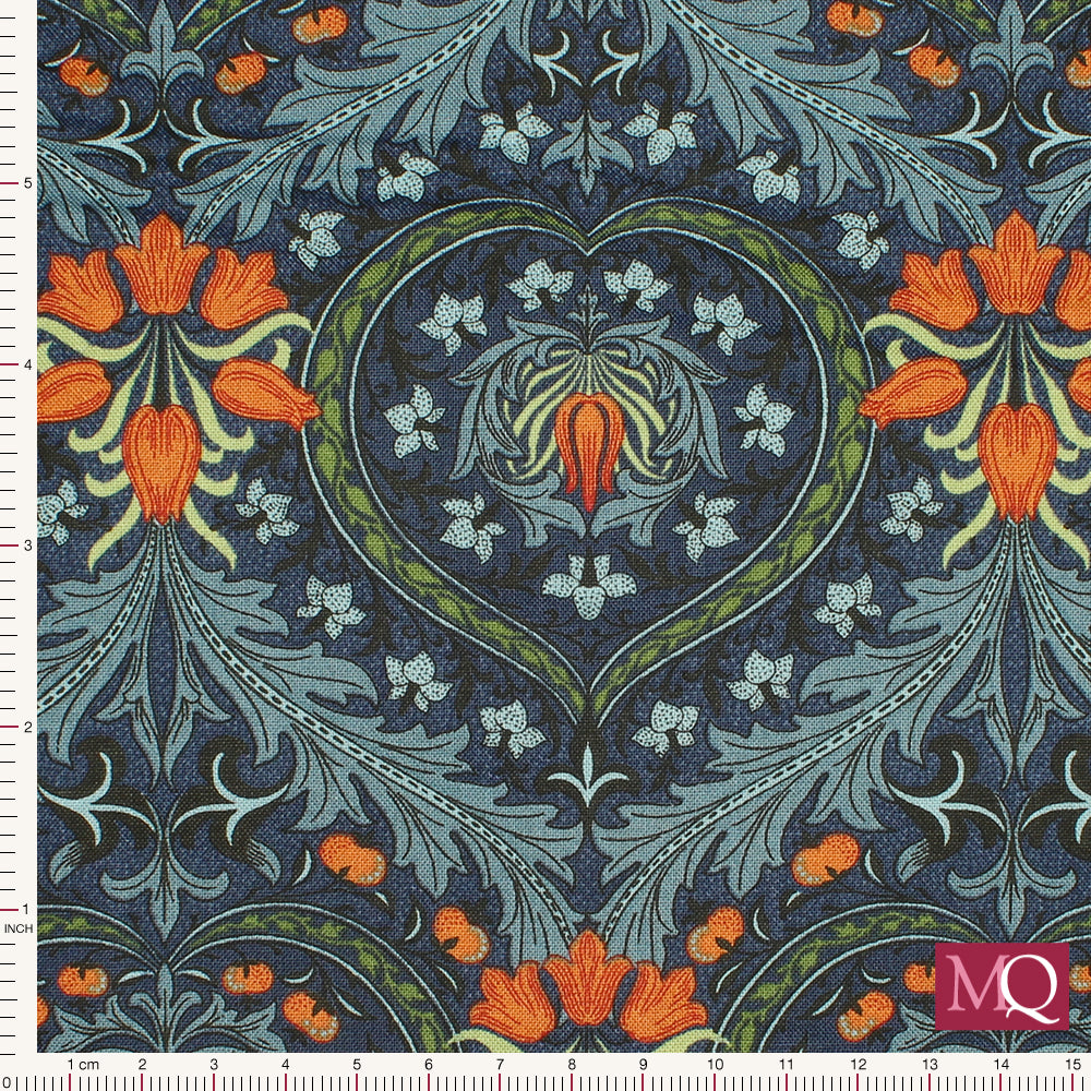 Morris Meadow by Barbara Brackman for Moda - Eden Woad 8372 14