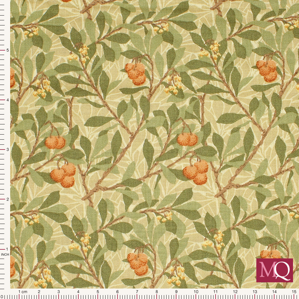 Morris Meadow by Barbara Brackman for Moda - Arbutus Parchment 8373 12