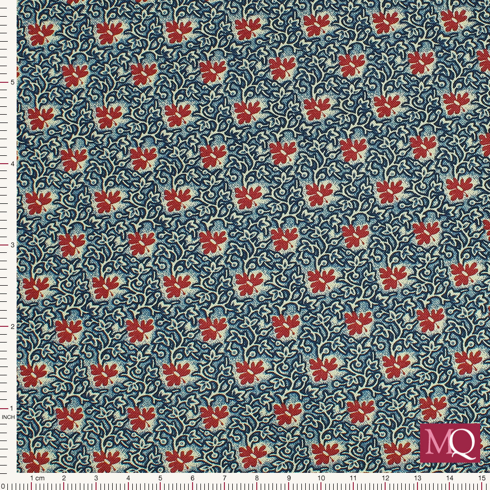 Mary Ann's Gift 1850-1880 by Betsy Chutchian for Moda - Indigo
