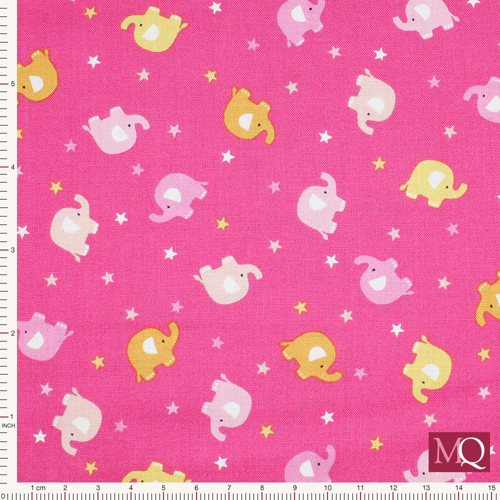 In the Jungle by Makower - Ellie Scatter Pink Reduced NOW £10m