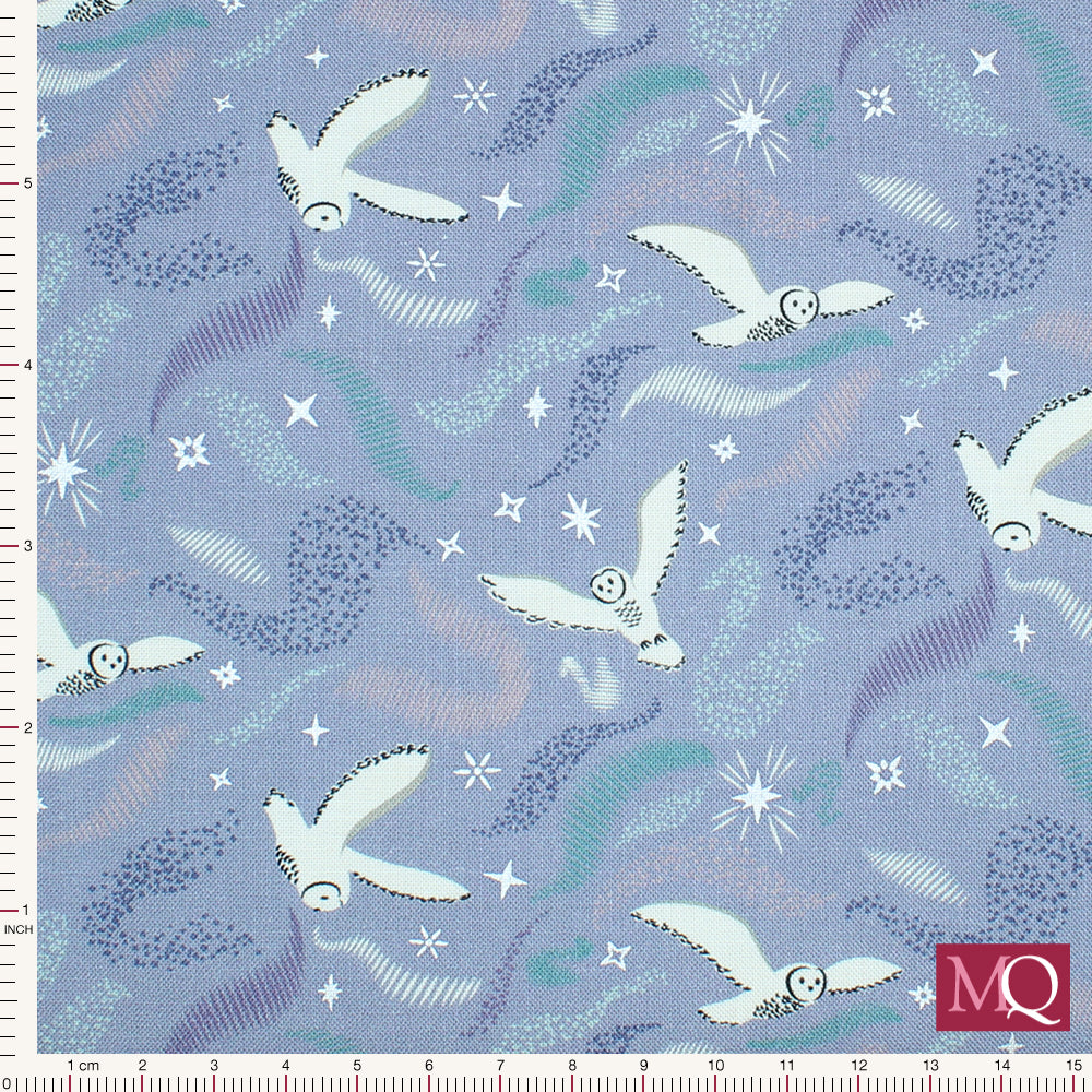 Acrtic Adventure by Lewis and Irene -Arctic Aura on Cool Purple Grey