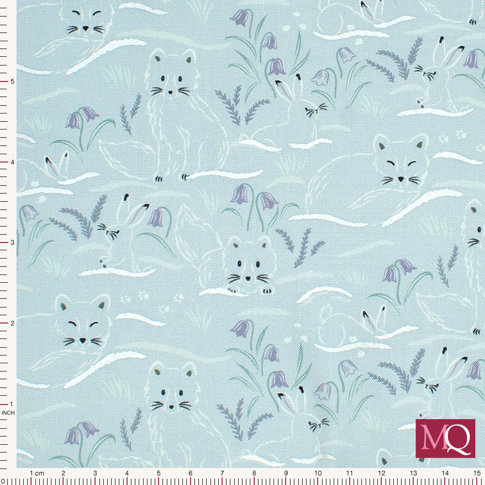 Acrtic Adventure by Lewis and Irene - Haring Around on Light Grey