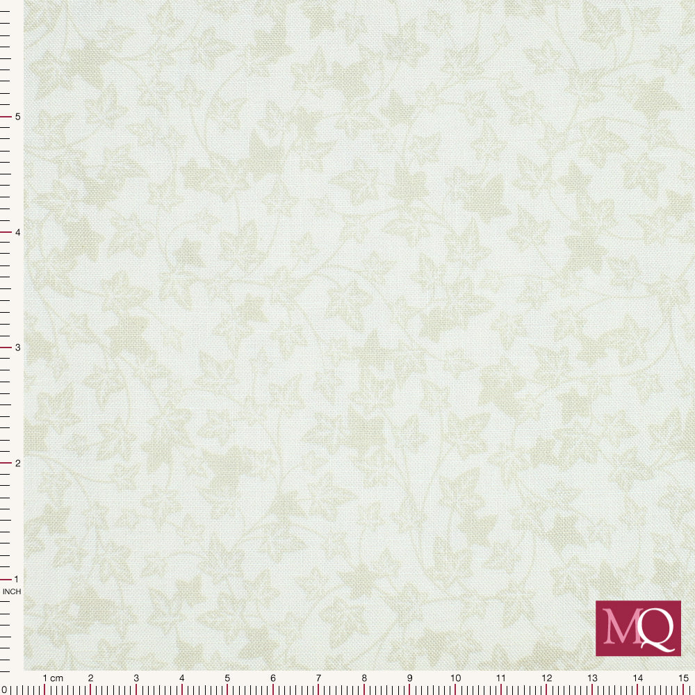 Tiny Tonals by Lewis & Irene - Dark Cream on Cream Ivy