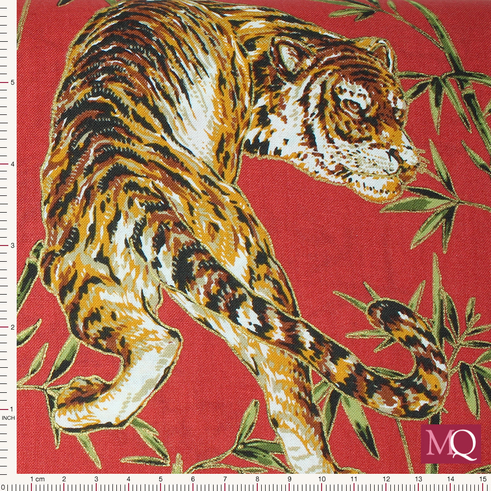 Taigasu by Nutex - Tigers on Red
