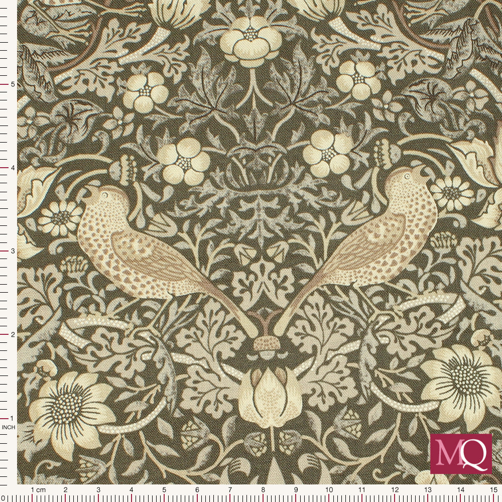 Ebony Suite - Best of Morris by Barbara Brackman for Moda -Charcoal