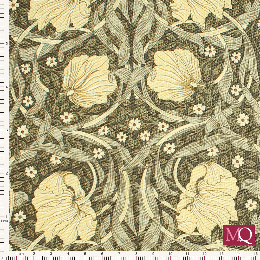 Ebony Suite - Best of Morris by Barbara Brackman for Moda -Charcoal