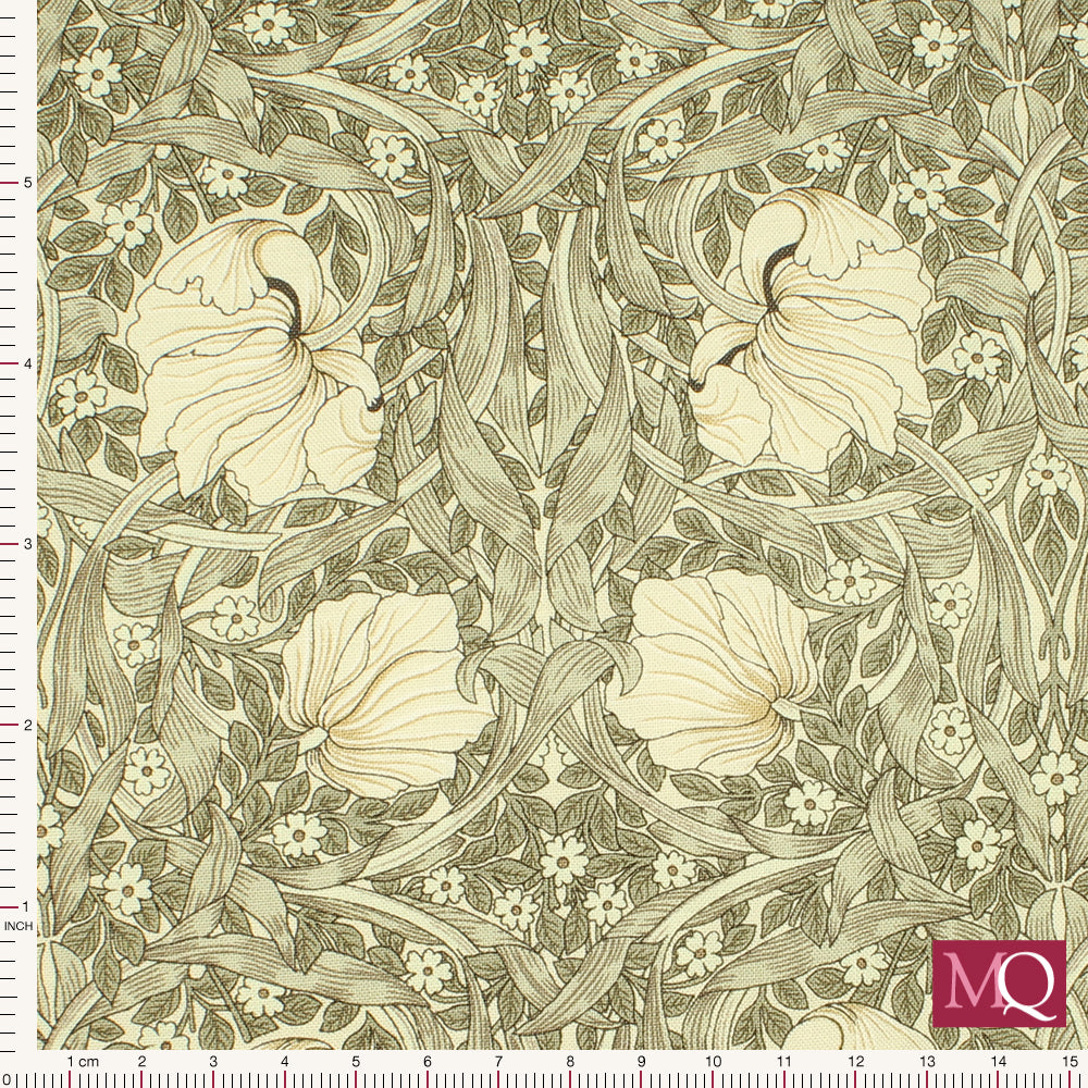 Ebony Suite - Best of Morris by Barbara Brackman for Moda -Porcelain