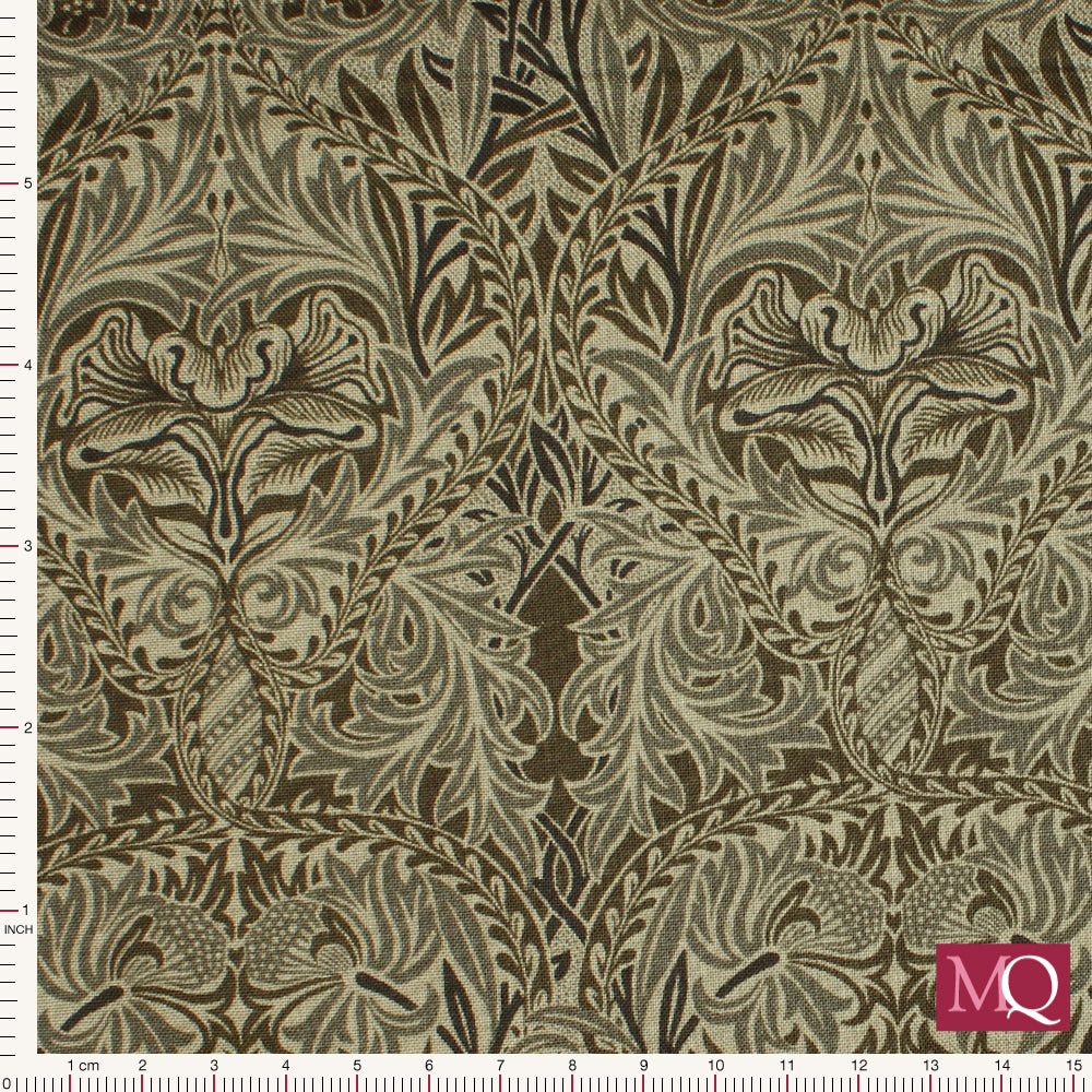 Ebony Suite - Best of Morris by Barbara Brackman for Moda -Charcoal