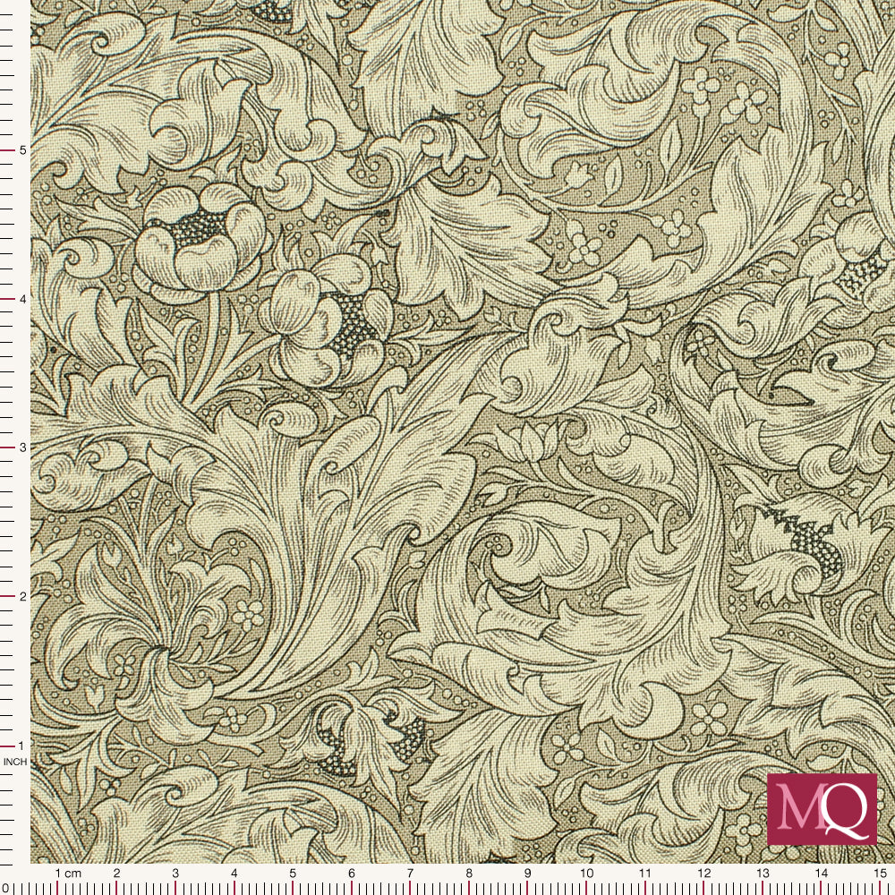 Ebony Suite - Best of Morris by Barbara Brackman for Moda -Dove
