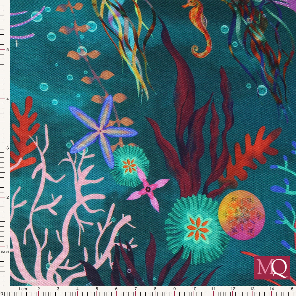 Oceanica by Christiane Marques for Robert Kaufman - Teal