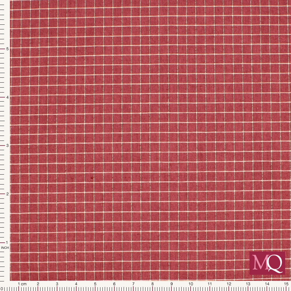 Creating Memories by Tilda - Woven Plaid Burgundy