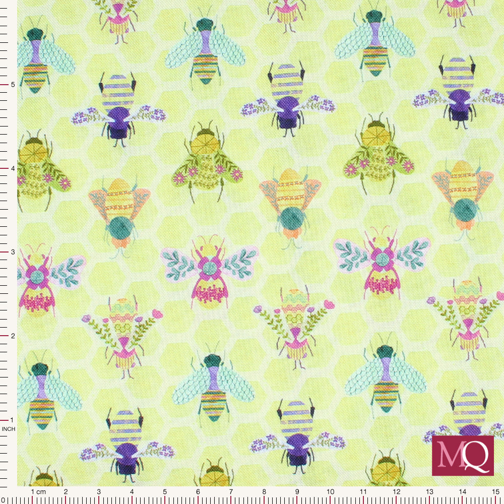 Curious Garden by Dear Stella - Bee Curious - Limelight