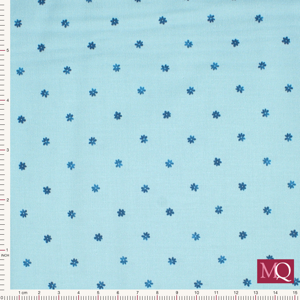 Brensham by Lewis and Irene - Small Floral on Light Blue