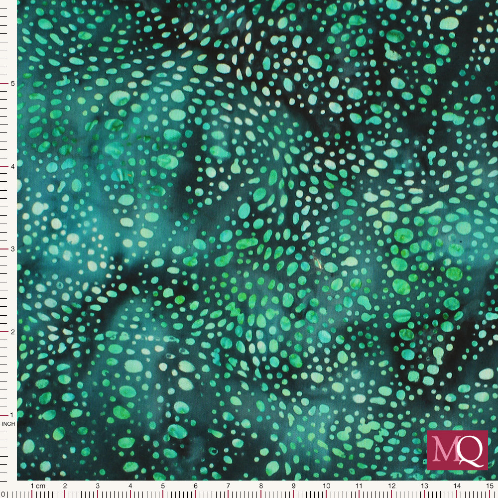 Bali Batik by Hoffman MR43-21 Teal Remnant