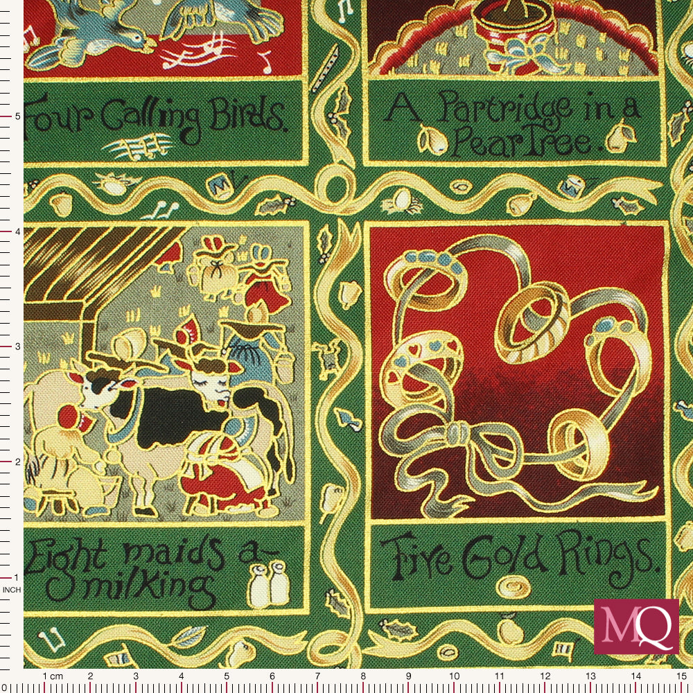 12 Days of Christmas from Nutex ANTIQUE METALLIC