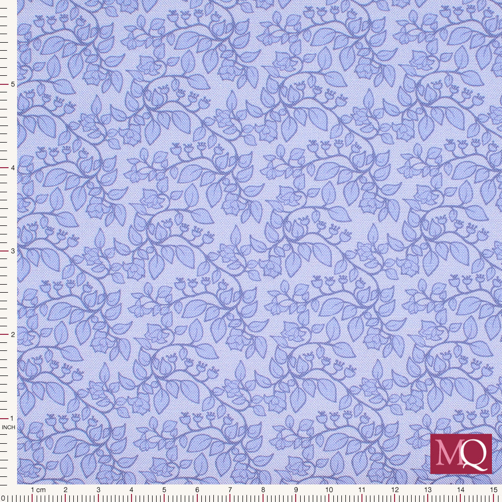 Country Fresh by Sarah Maxwell for Andover - Ground Cover Periwinkle