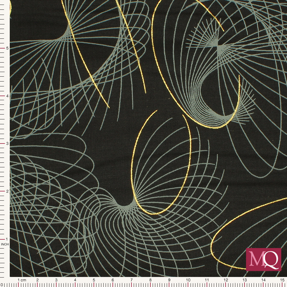 Shimmer by Zen Chic for Moda - Ebony