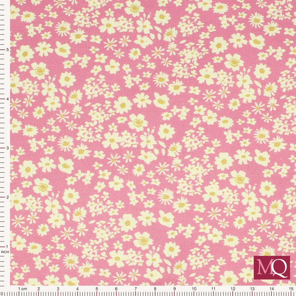 Flower Collection by Bluebellgray for Lewis and Irene - Ditsy - Rose