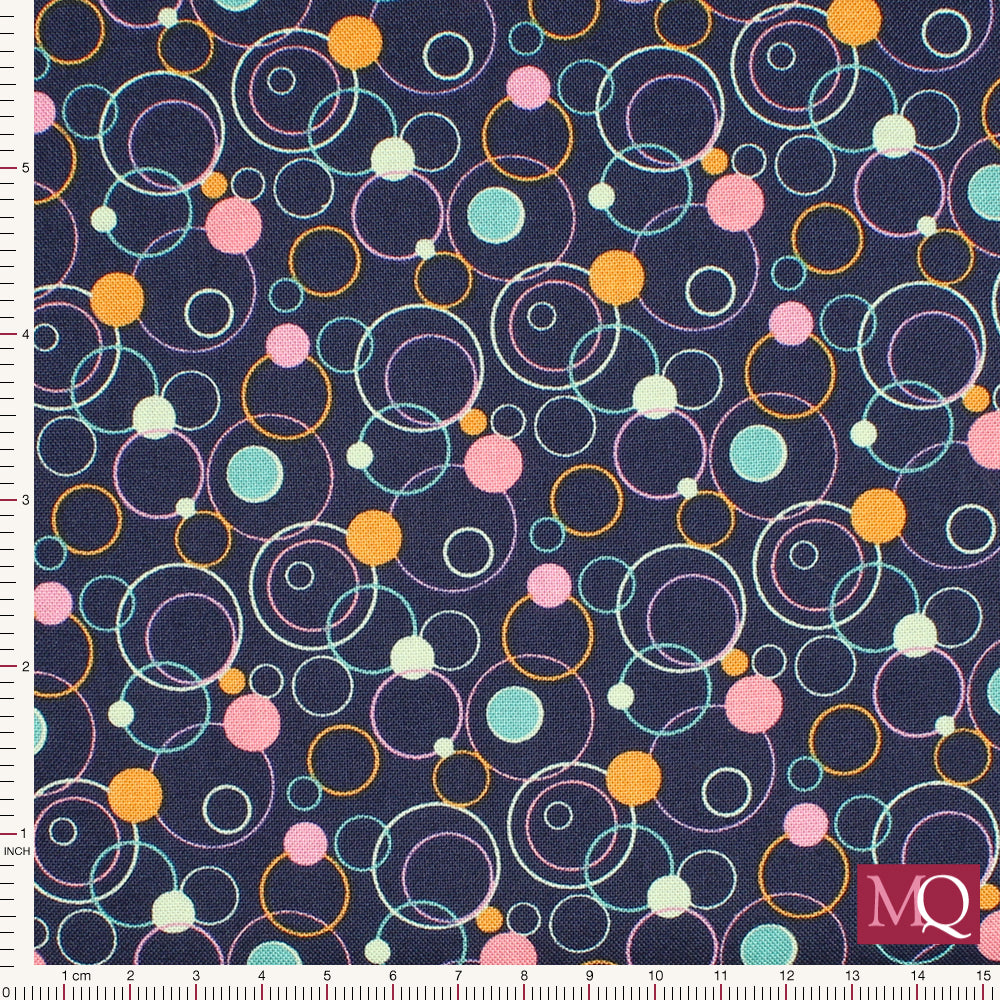 Effervescence by Riley Blake - Navy/multi