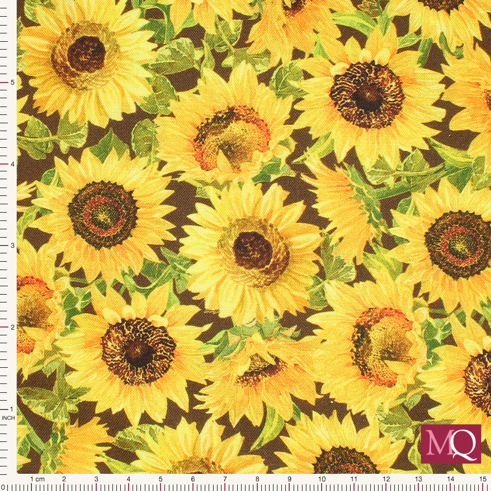Fall Splendor by Lynnea Washburn for QT Fabrics - Sunflowers
