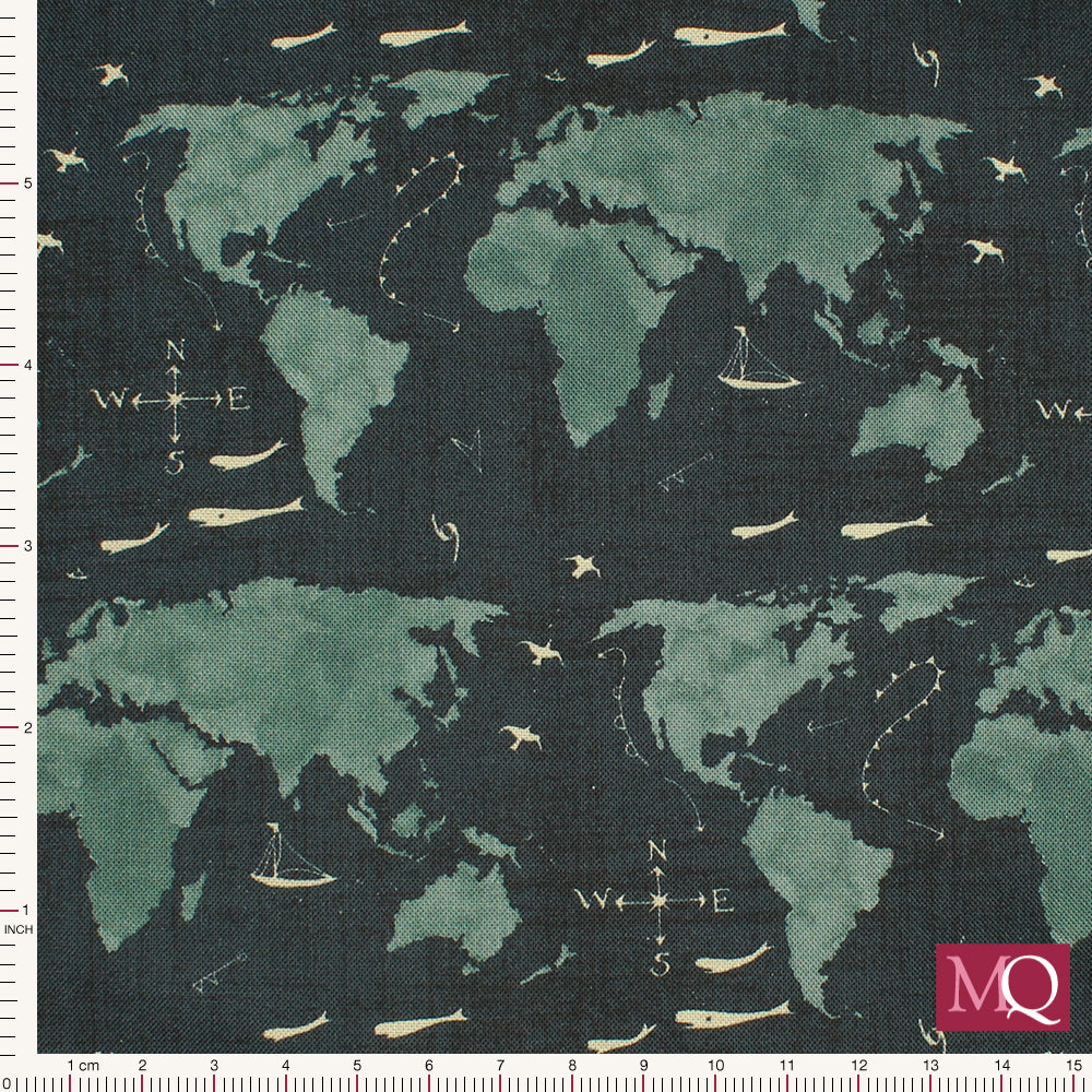 Longshore by Janet Clare for Moda - Seafarers Way - Night